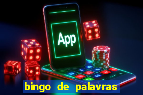 bingo de palavras 3 ano